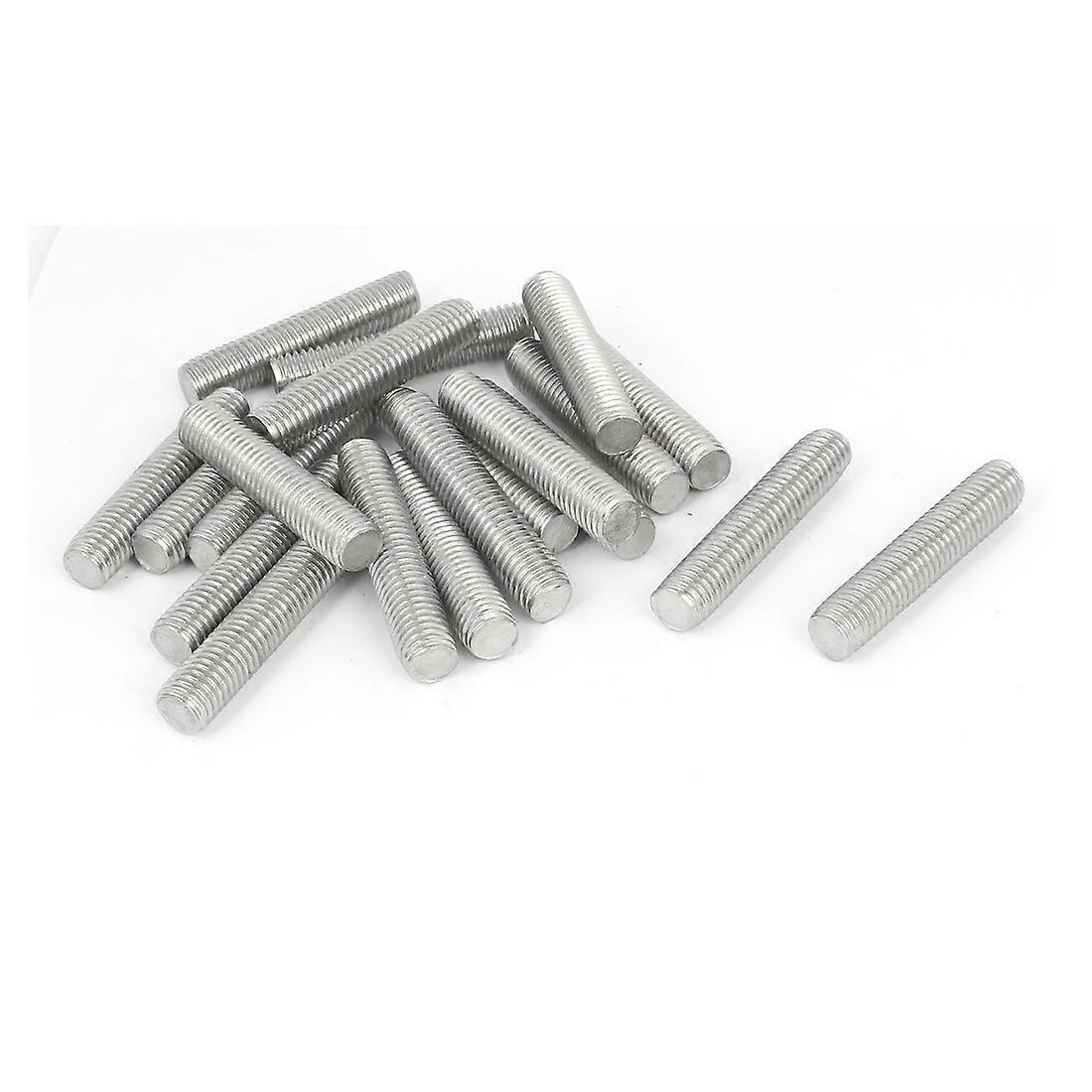 IIVVERR M12 x 60mm Metric Right Hand Thread Fully Threaded Rod Stud Fastener 20PCS