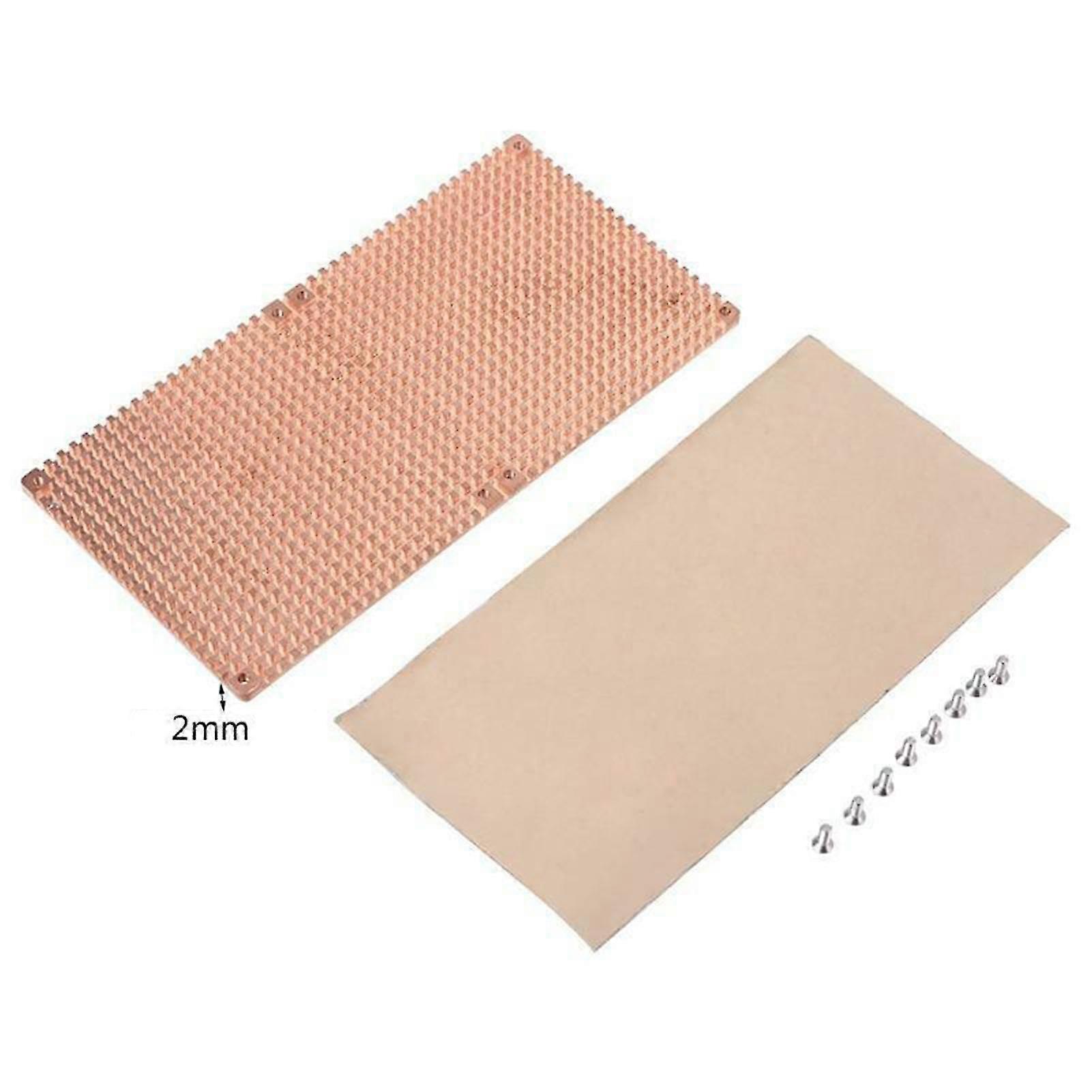 Gpu Copper Block For Graphics Card 3080 3090 Full Cover Cooler With Back Plate New