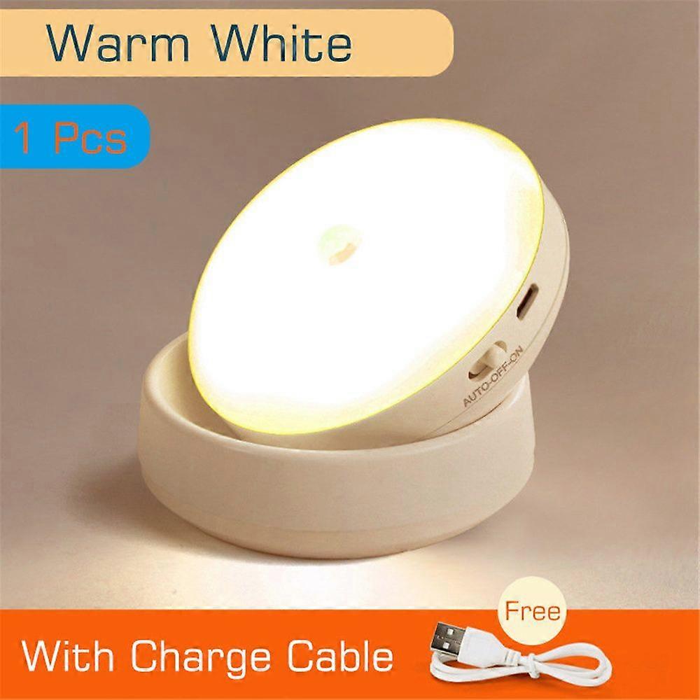 360 Rotated PIR Motion Sensor Night Light Led Wall Lamps Rechargeable Auto/On/Off Under Cabinet Light Wireless Closet Night Lamp