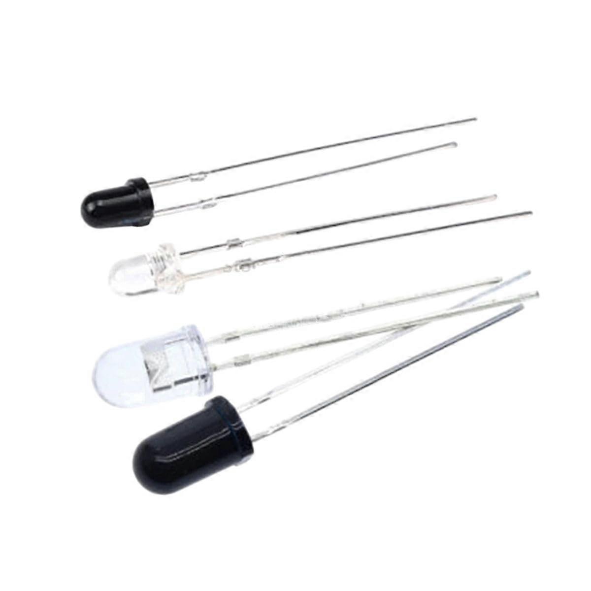 80PCS 940nm LED Infrared Emitter and IR Receiver Diode Kit - 3mm 5mm Size, High Quality Components for Electronics Projects