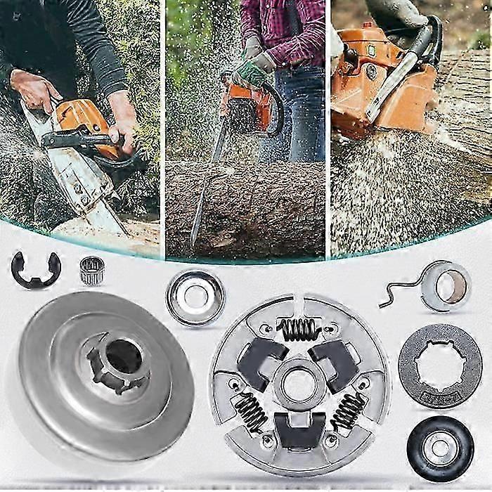 3/8" Chainsaw Sprocket Clutch Drum Kit Compatible With STIHL MS170 MS171 MS180 MS181 MS190T MS191T MS210 MS211 MS230 MS250 Re -cdsx