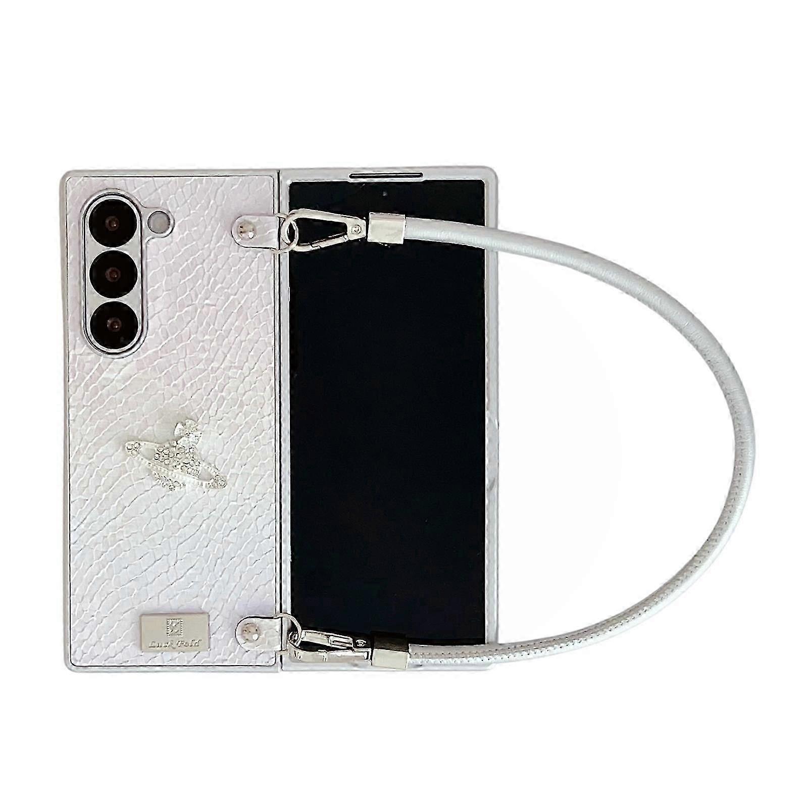 Kirin Pattern Full Coverage Phone Case with Wrist Strap