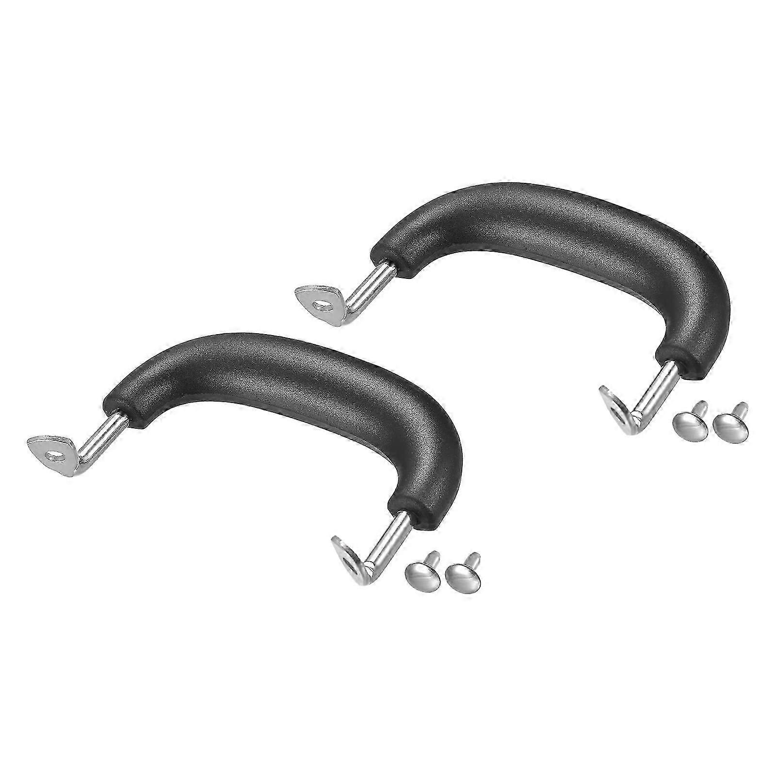 Stainless Steel Pan Handle Replacement - 2 Pack (Black/Silver, 102x88mm)