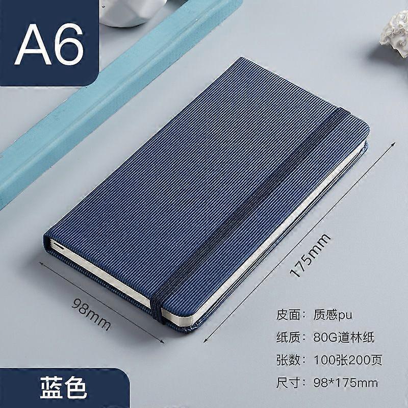 Small Pocket Notebook With Elastic Band Mini Journal For Men And Women Portable Diary Mini Note Pads For Travel Work Daily Notes Dark Blue