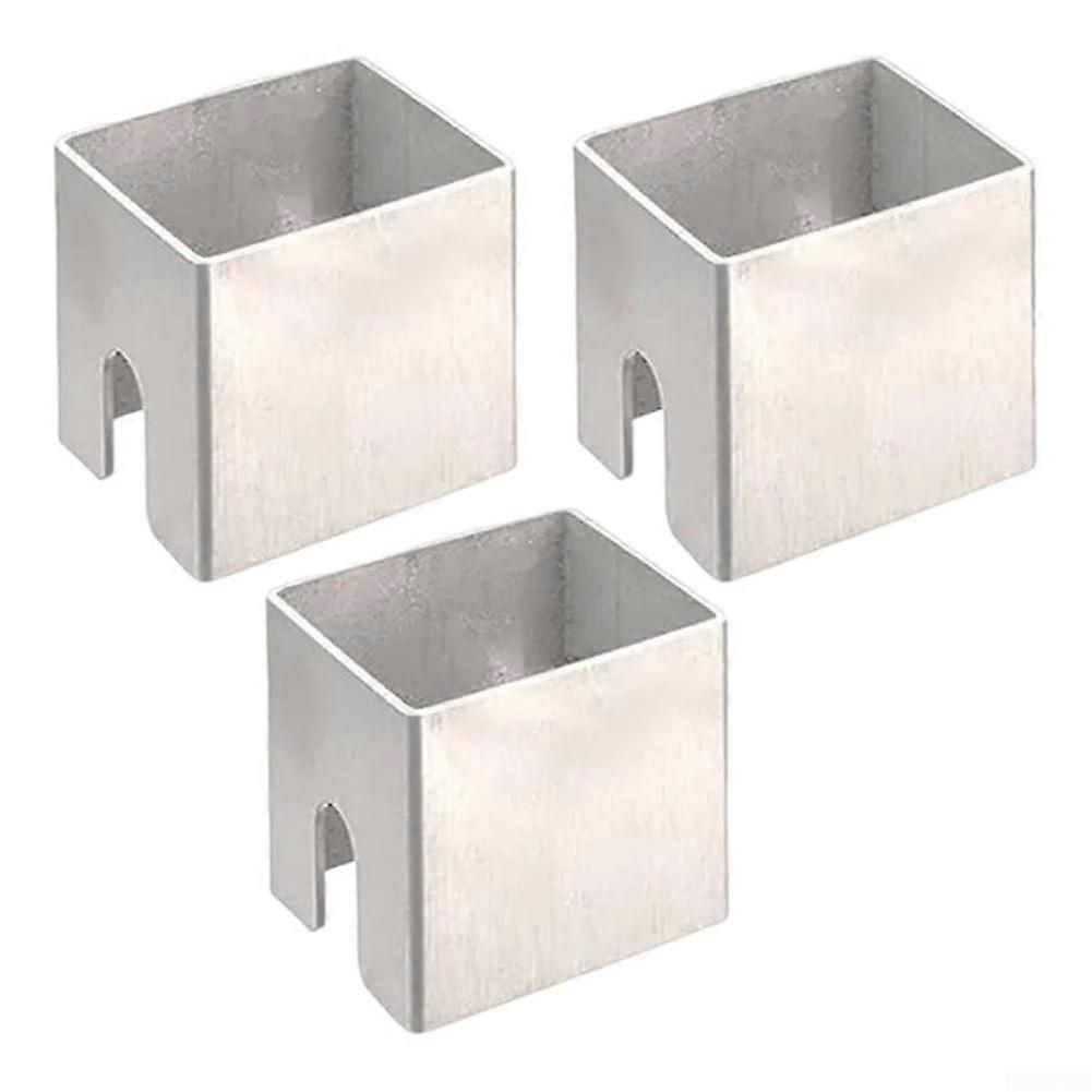 Square Grill Mat Stand, Square Grill Mat, 3 Pieces Height Adjustment Grill Plate Spacer for Fire Plate Spacer Plate