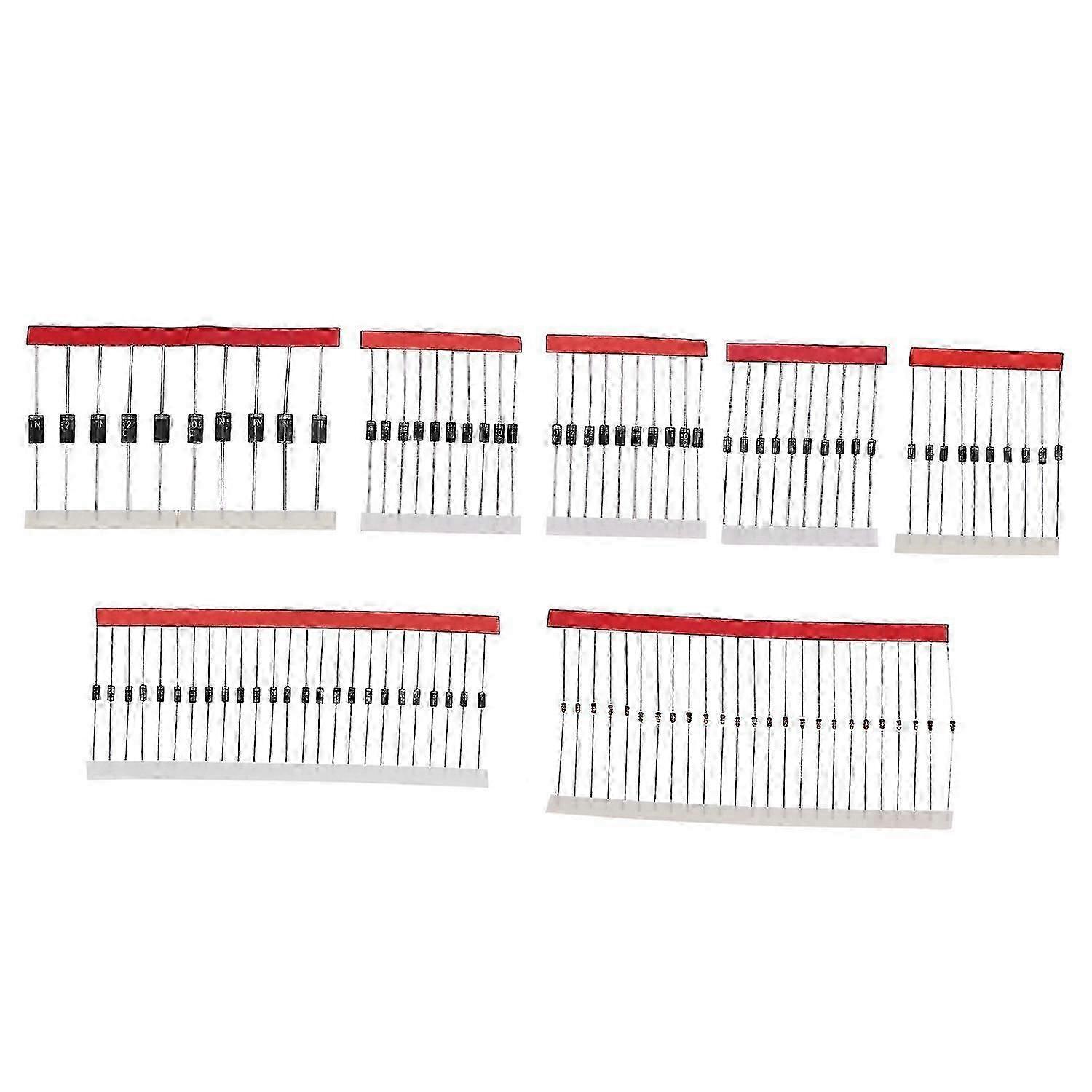 1N4148 1N4007 1N5819 1N5399 1N5408 1N5822 FR107 FR207 Diode,Electronic Components Package,Diode Assorted Kit