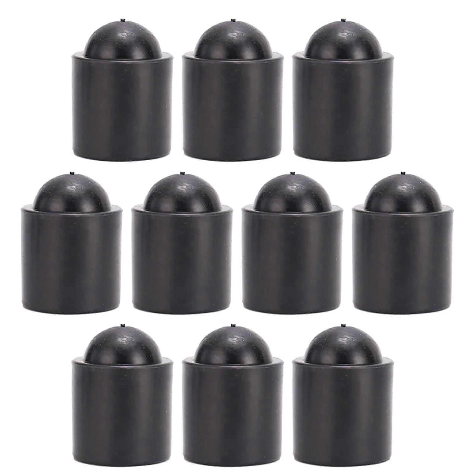 10Pcs Silicone Pool Cue Tip Caps, Billiard Stick Protectors, Cue Tip Covers for Standard Size Cues