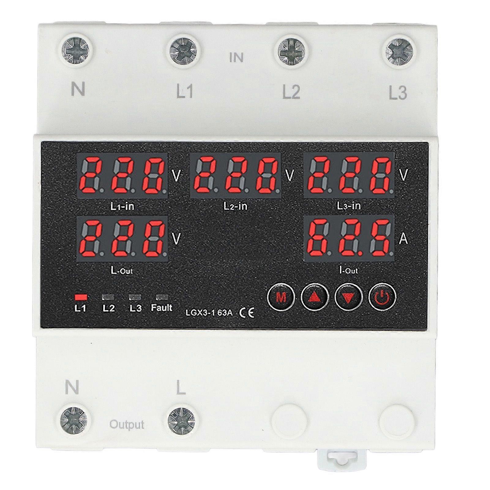 High quality  Three-phase four-wire ATS automatic transfer switch 63A with