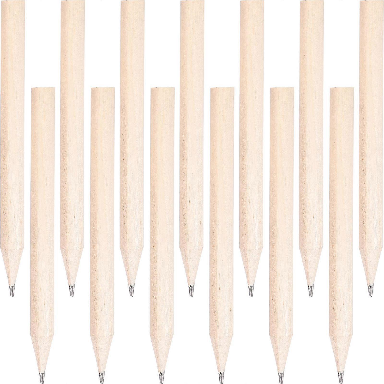 50pcs Short Wooden Pencils with Ergonomic Design for Preschool Writing Practice and Beginner Grip Training