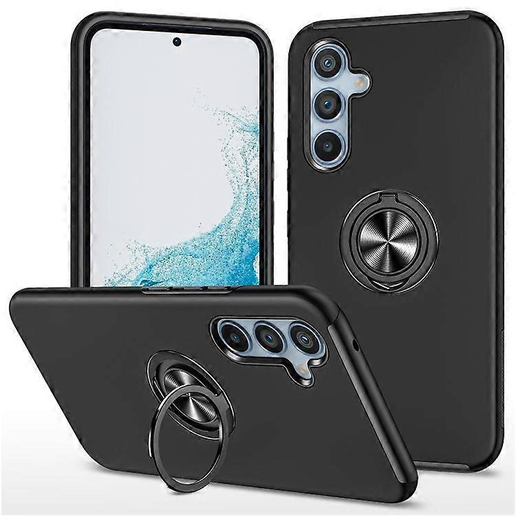 Compatible For Samsung Galaxy S24 Case PC+TPU Ring Kickstand Mobile Phone Cover