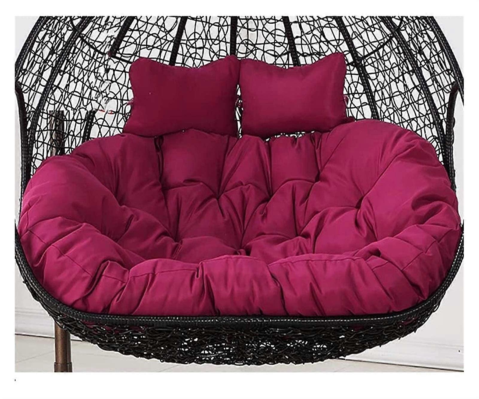Waterproof Double Person Hammock Swing Cushion Large Thick Purple for Outdoor Patio Use, Durable and Comfortable Design