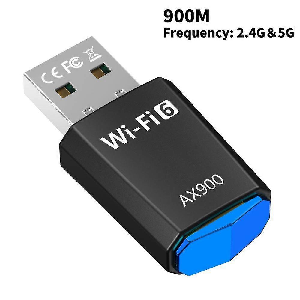 900M Wi-Fi 6 USB Adapter Drive Free Wireless Network Card 2.4G/5.8G Dual Band WiFi Ethernet Stable Signal