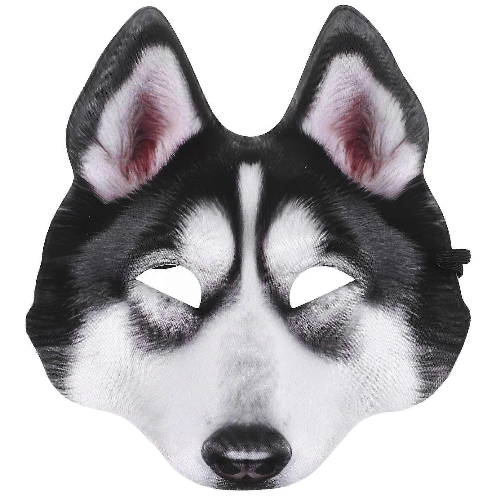 Here's a refined and professional product description based on your input:
**Realistic Dog Mask for Halloween – Comfortable Animal Costume Mask