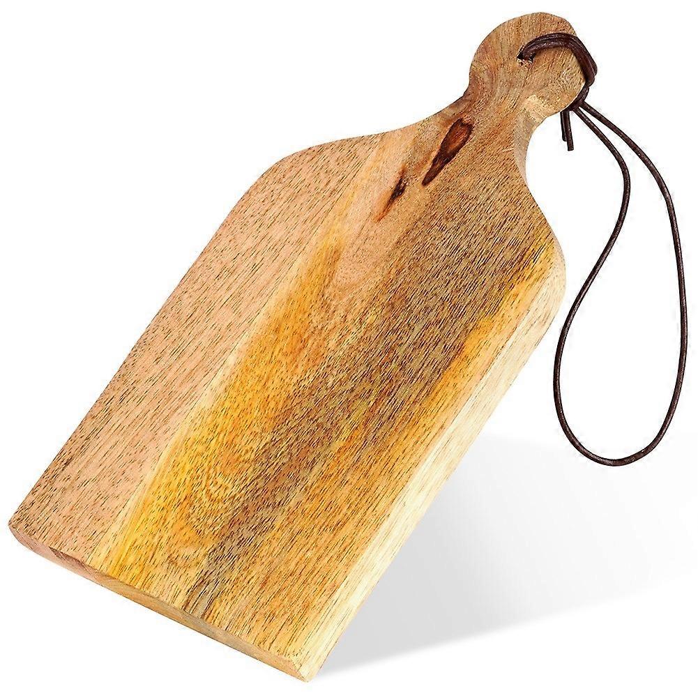 Wooden cutting and serving board 19.5x10 cm