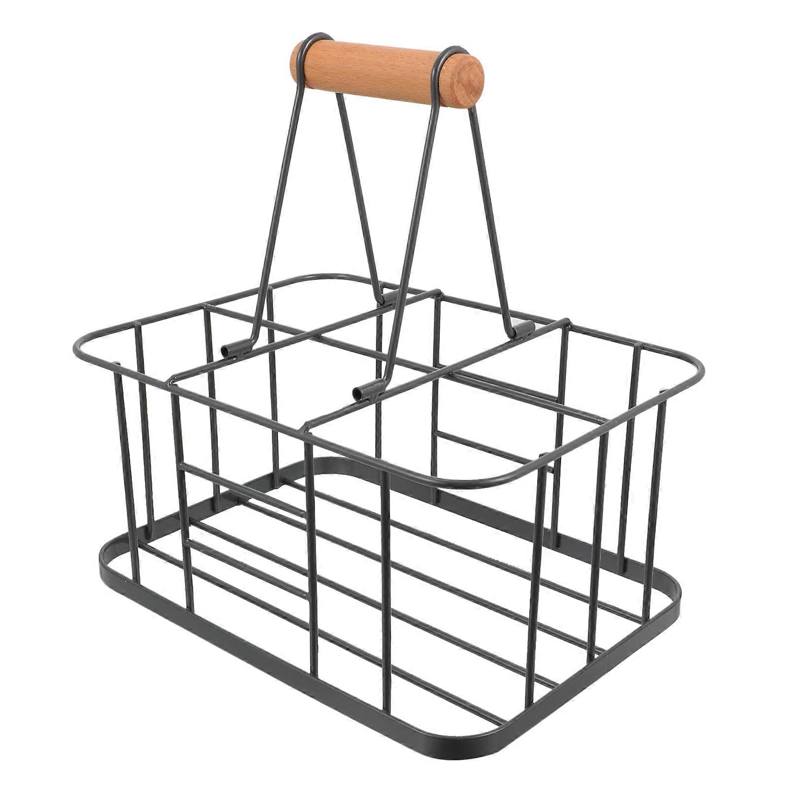 Handheld Red Display Stand, Compact Rack for Organization, Chic Design for KTV, Bars and Home Decor
