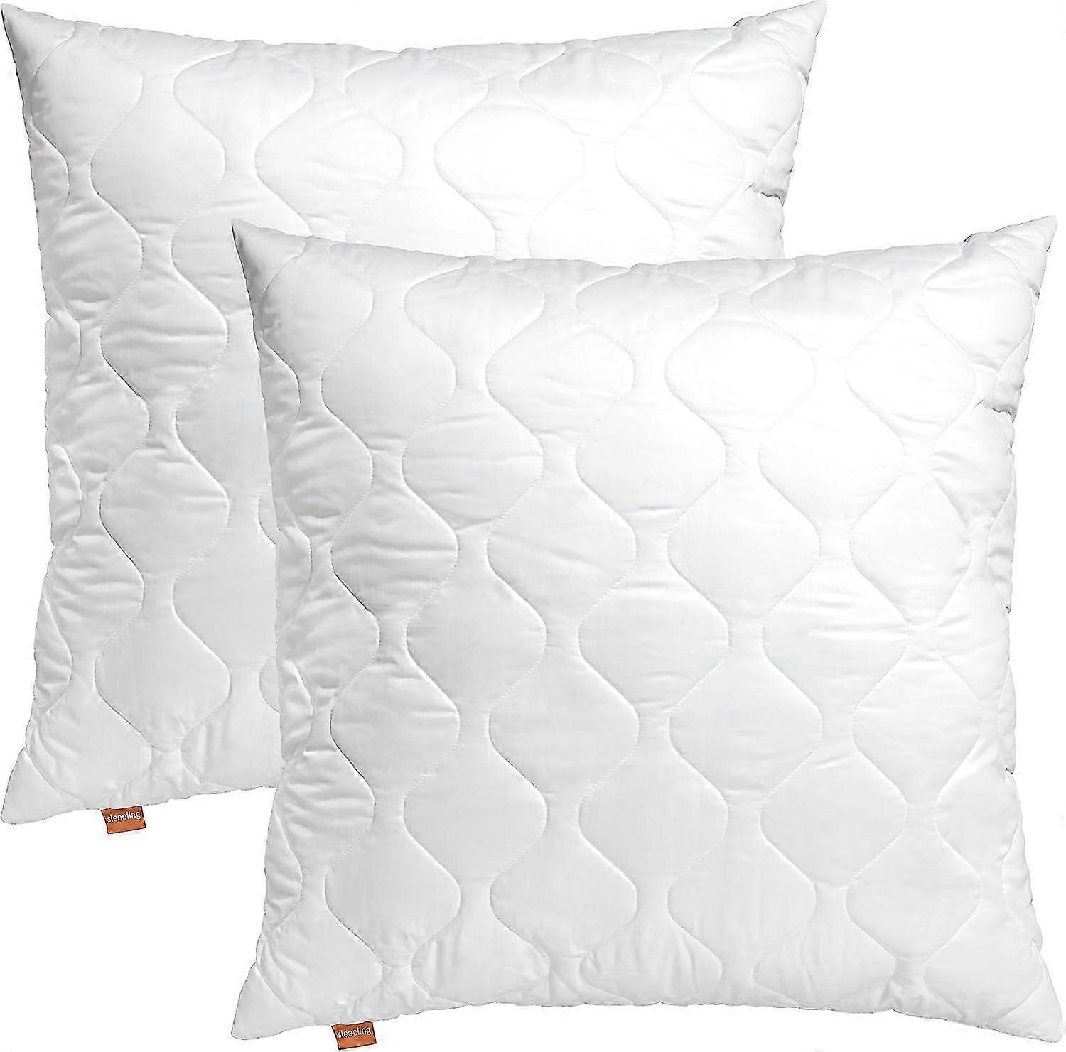 2025 Set of 2 microfibre pillow cases 65 x 65 cm, white (cases only)