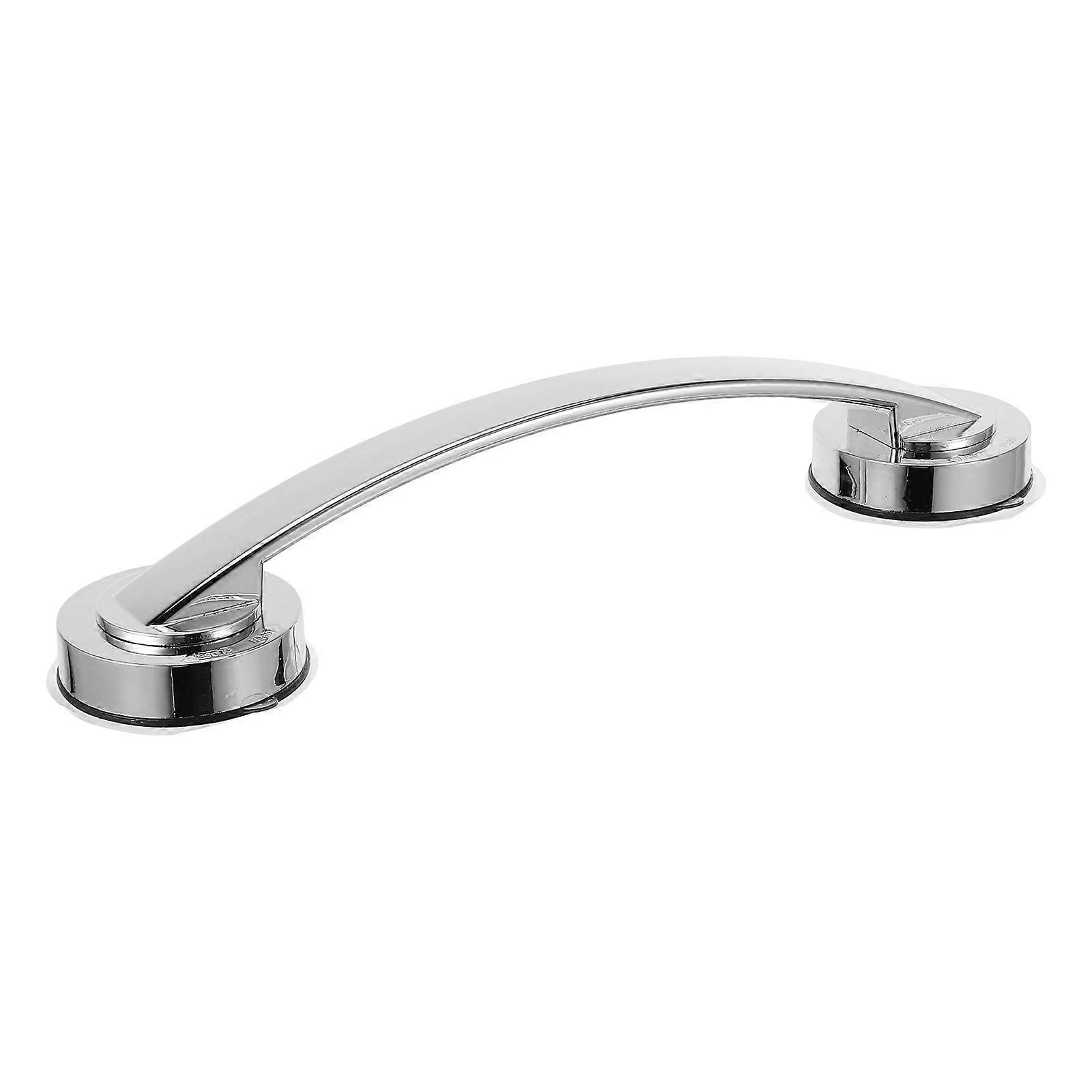 Bathroom Silver Safety Hand Bar Suction Handle for Elderly