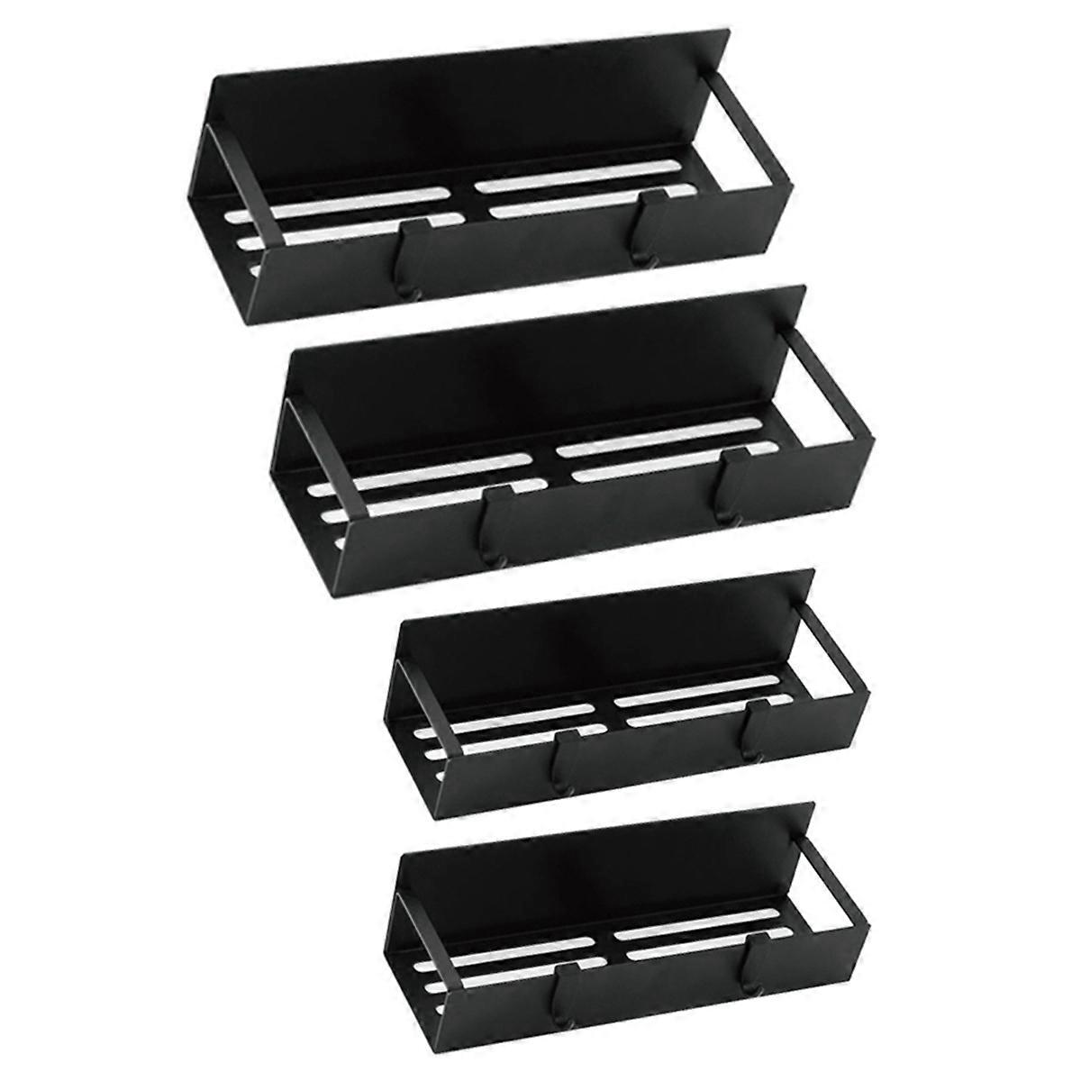4PCS Spice Racks for Refrigerator Versatile Storage Organizers for Washing Machine Magnetic Shelves