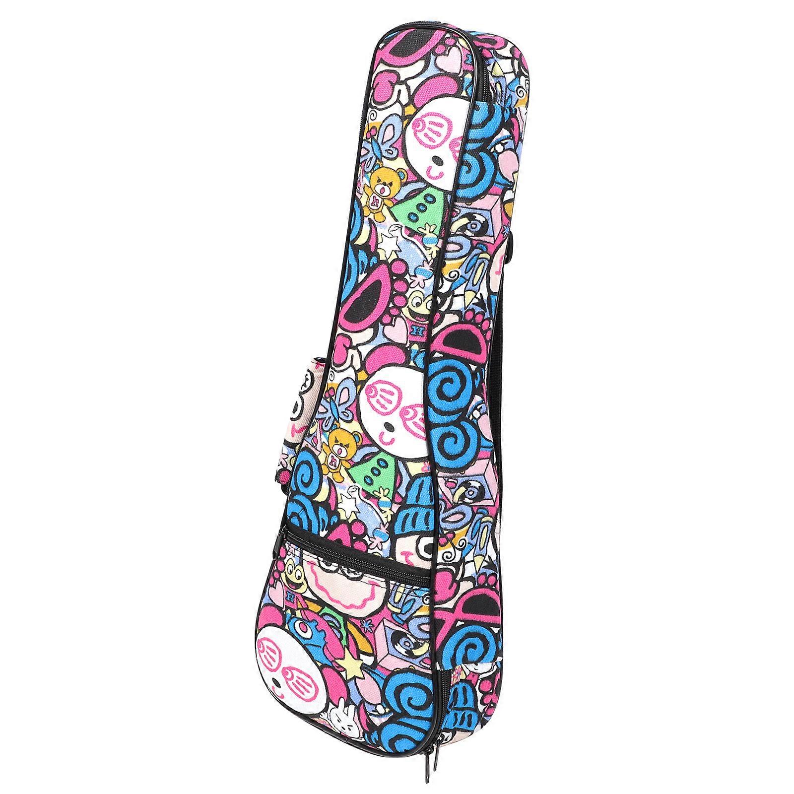 Ukulele Storage Case Acoustic Guitar Bag with Shoulder Strap, Ergonomic Design, Portable Travel & Padded Protection for Musical Instruments