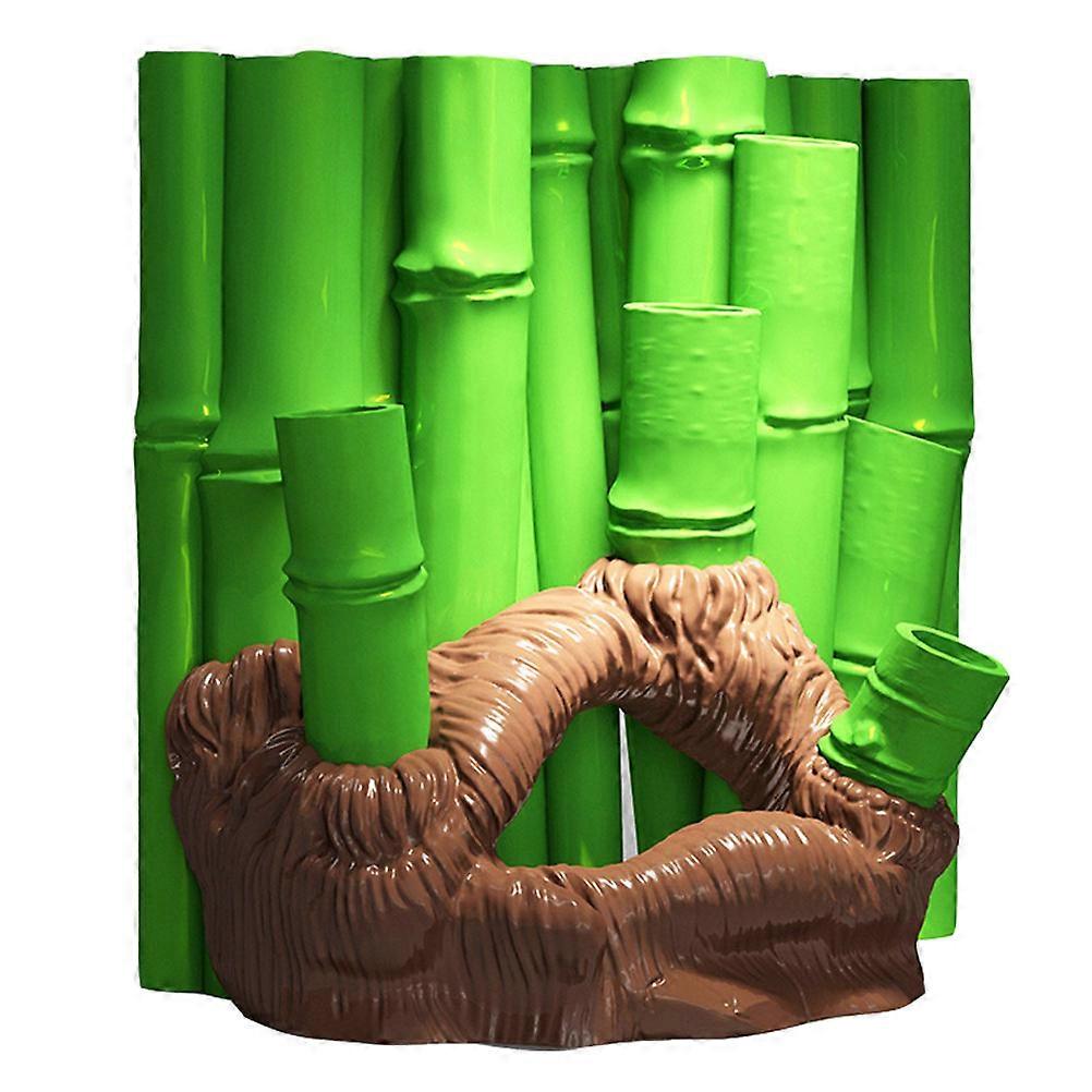 Unique Aquarium Backgrounds Glass Fish Tank 3D Bamboo Shape Adornment For Aquatic Environment Tank Decoration 20.00X20.00X10.00CM 1Pcs