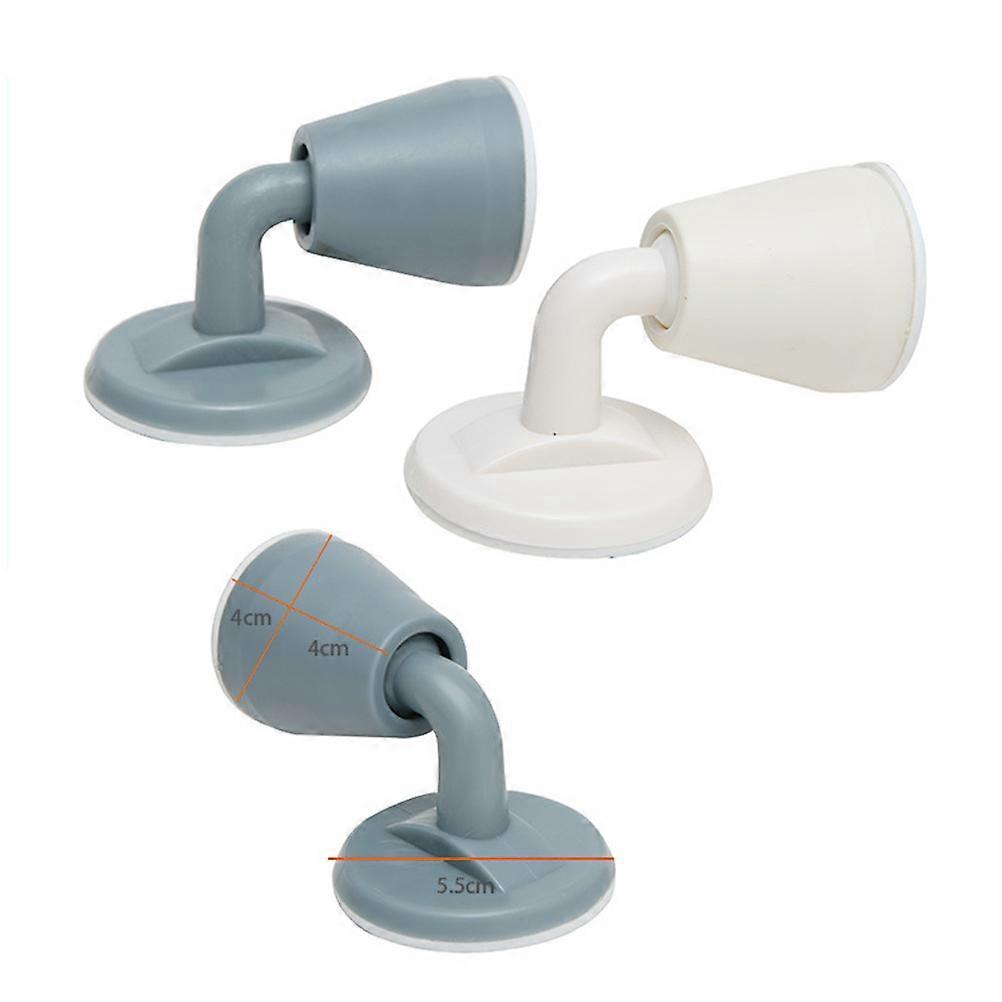Self-Adhesive Silicone Door Bumper Mute Anti-Collision Pad for Office 5.5*4 Cm White Color 1Set