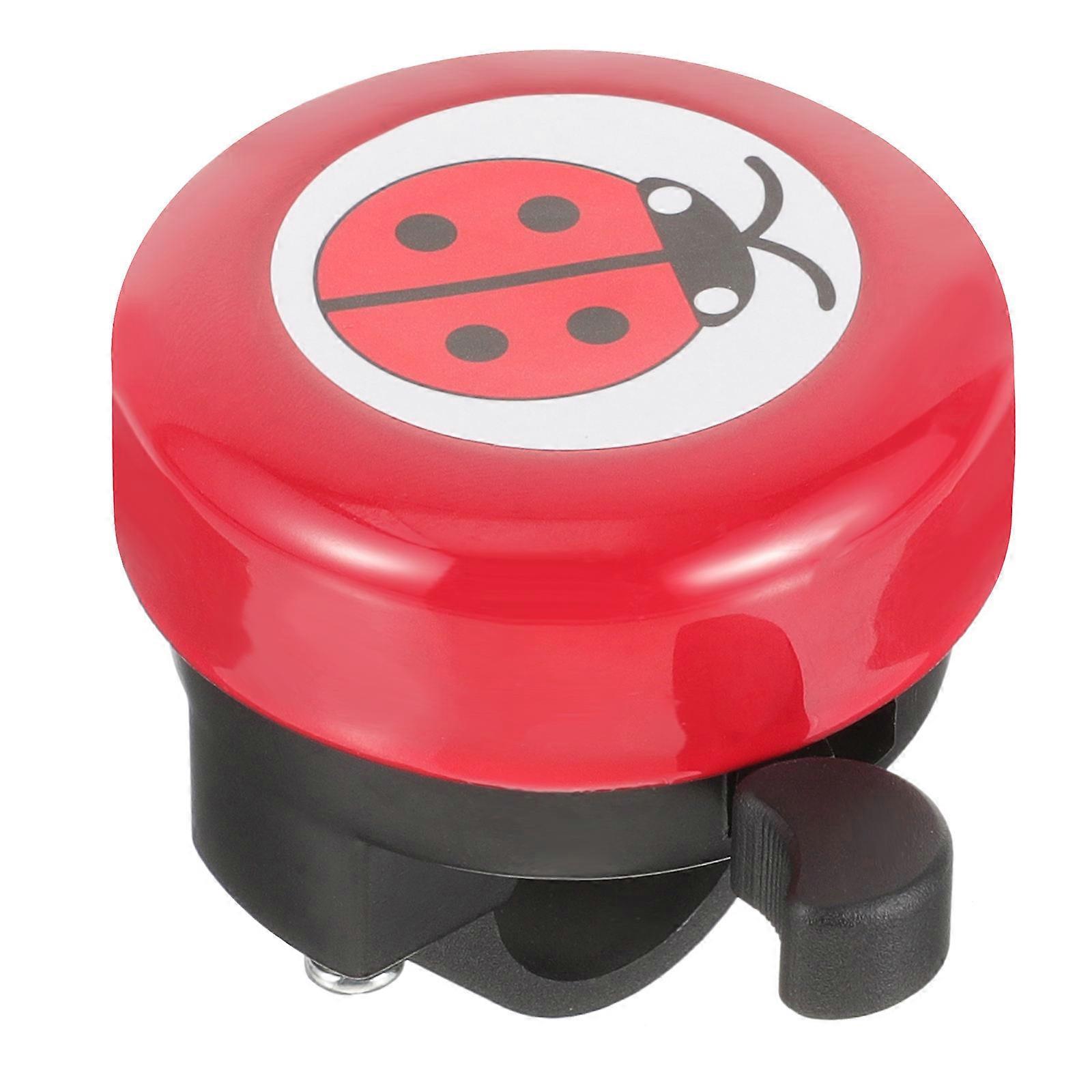 Bike Bell with Cartoon Ladybug Design, Loud Crisp Sound, Lightweight and Sturdy, Easy to Install on Bicycle Handlebars