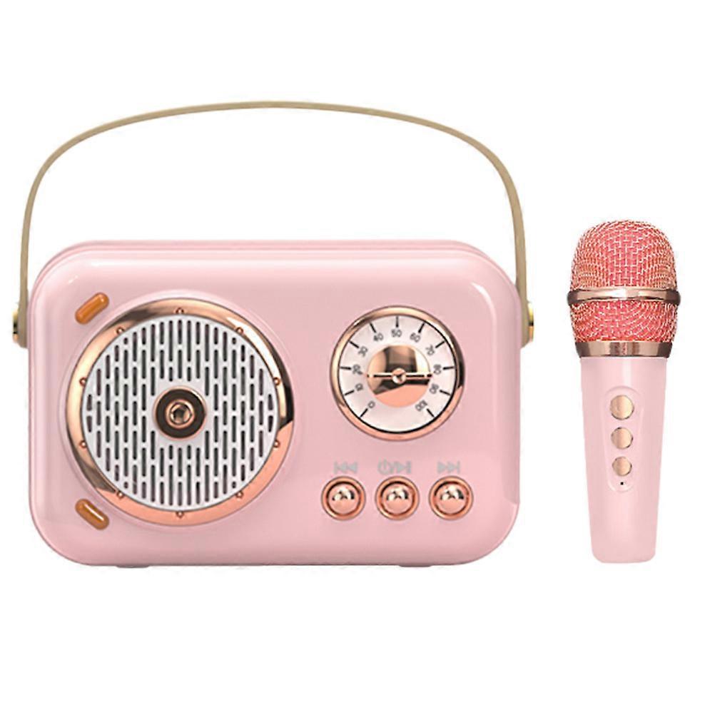 Small Speaker with Microphone Portable Sound System Gym 1Set