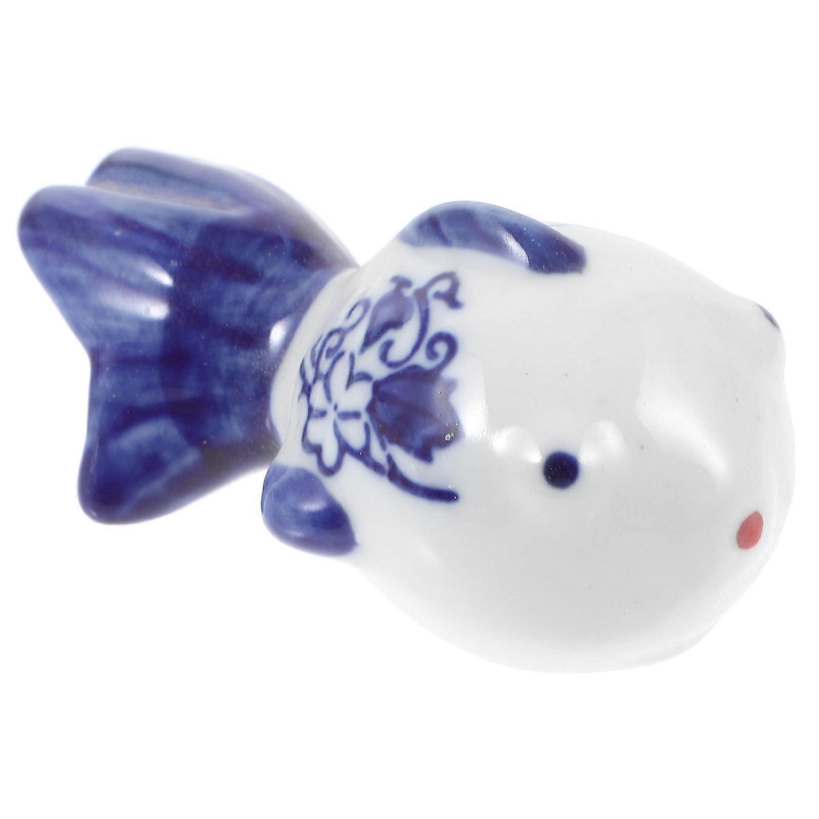 Funny Aquarium Decor Gold Fish Figurine Home Office Use 7.40X4.30X3.70CM 1Pcs
