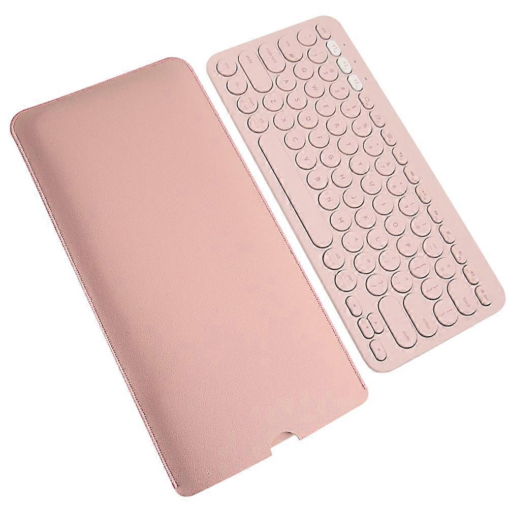 Compact Keyboard Sleeve K380 Daily Use Dustproof Pink 15x29.8cm 1Set