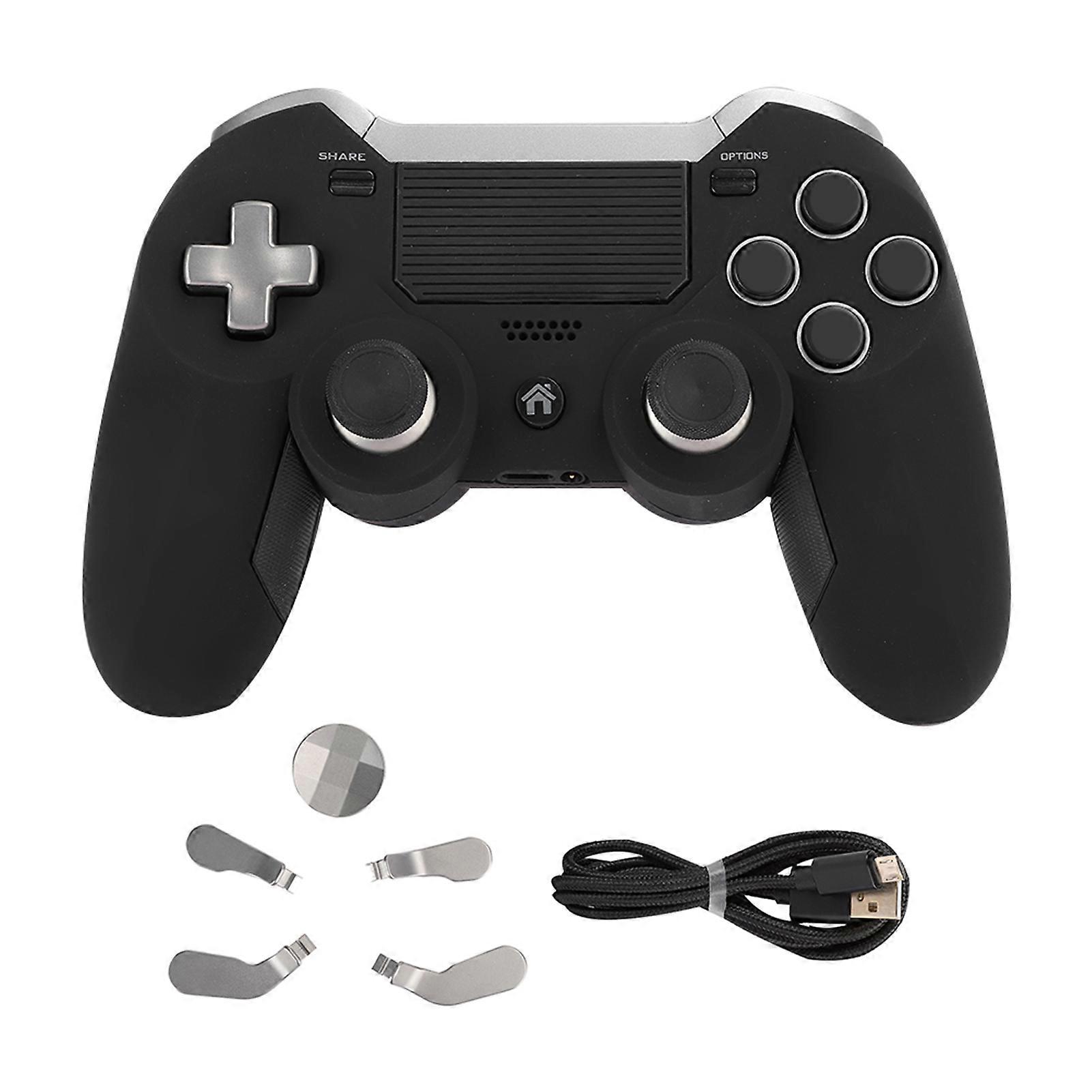 Bluetooth Wireless Game Controller for PS4 & PC - Customizable, Ergonomic, Multi-Function