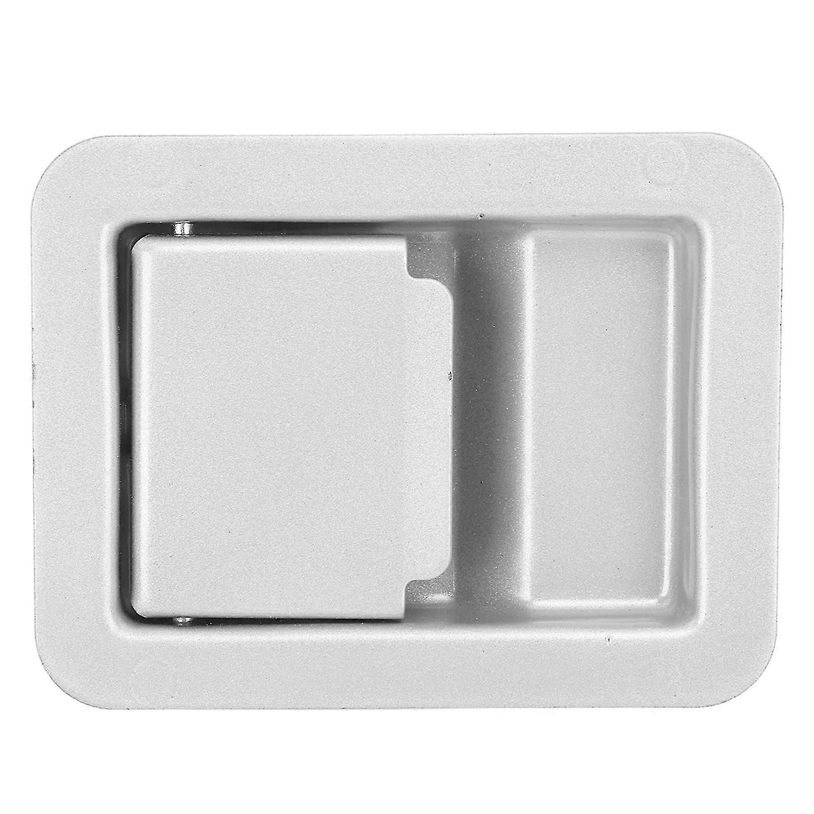 RV Toolbox Handle Latch 140 X 108mm Trailer Camper Truck Built in Door Lock Toolbox Handle Silver