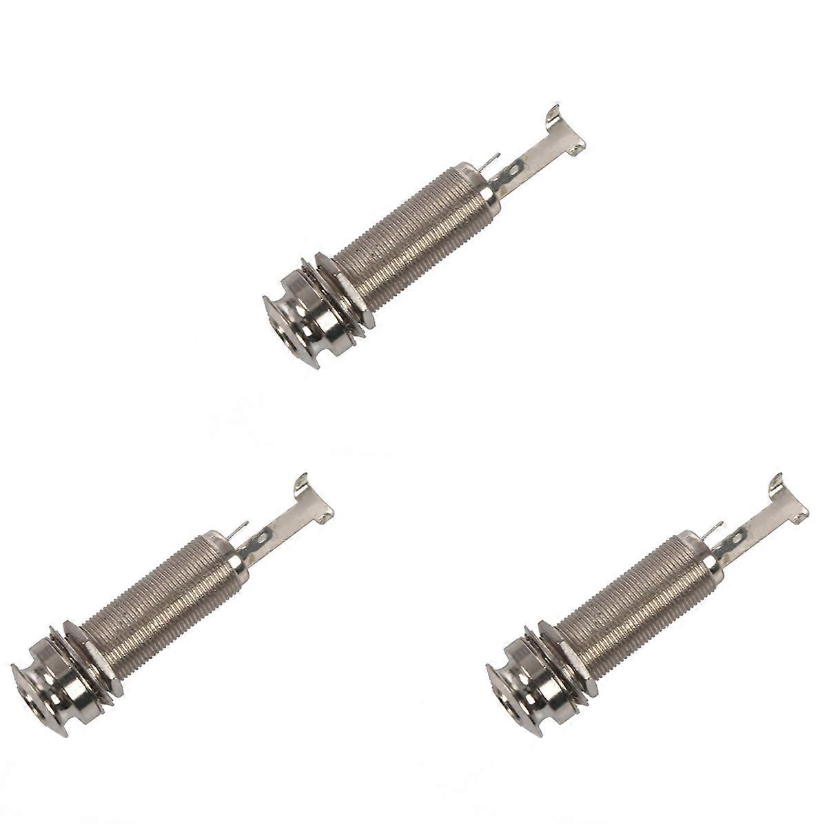 Mono Long Input Output Threaded Guitar Jack 1/4 inch