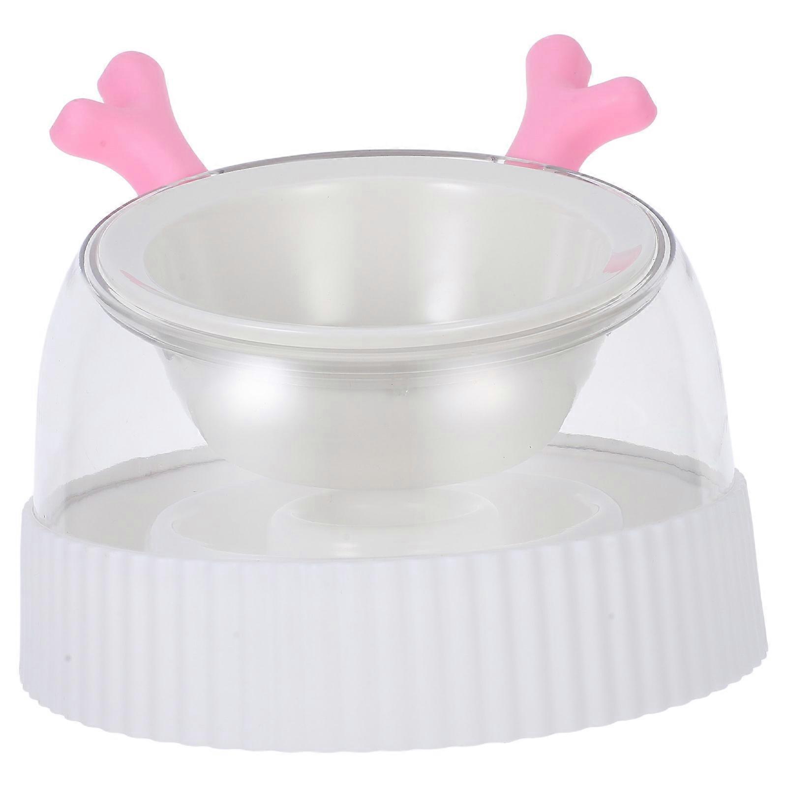 Cat Slow Feeder Pet Bowl With Raised Stand Ceramic 17.70X17.70X14.30CM Water Dispenser Small Dogs 1Set