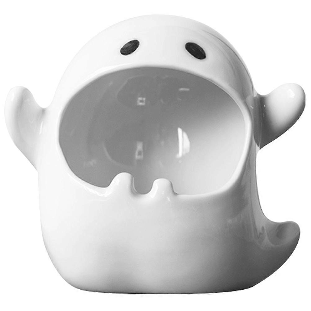 Ghost Ceramics Small Ashes Container Indoor 12.00X11.50X7.00CM Ash Holding 1Pcs