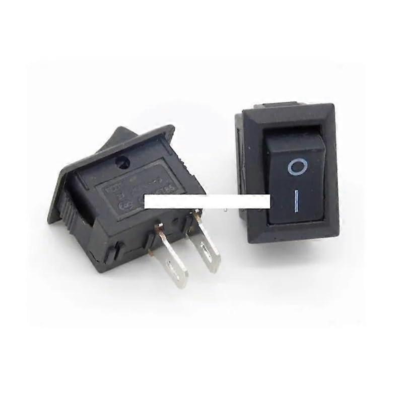 Black Push Button Switch 5Pcs KCD11 3A 250V 2Pin 3Pin Snap-in On/Off Rocker Switch 10MMx15MM Black And Red