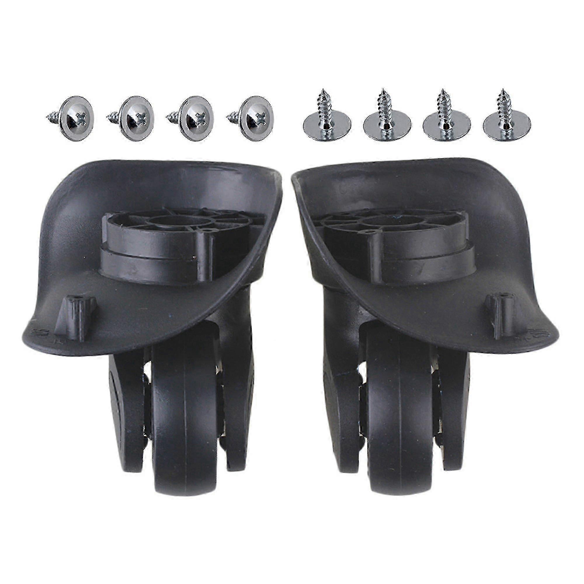 96x93x48mm Schwarz Diy Gepäck Koffer Lenkrad (L & R) 2er Set