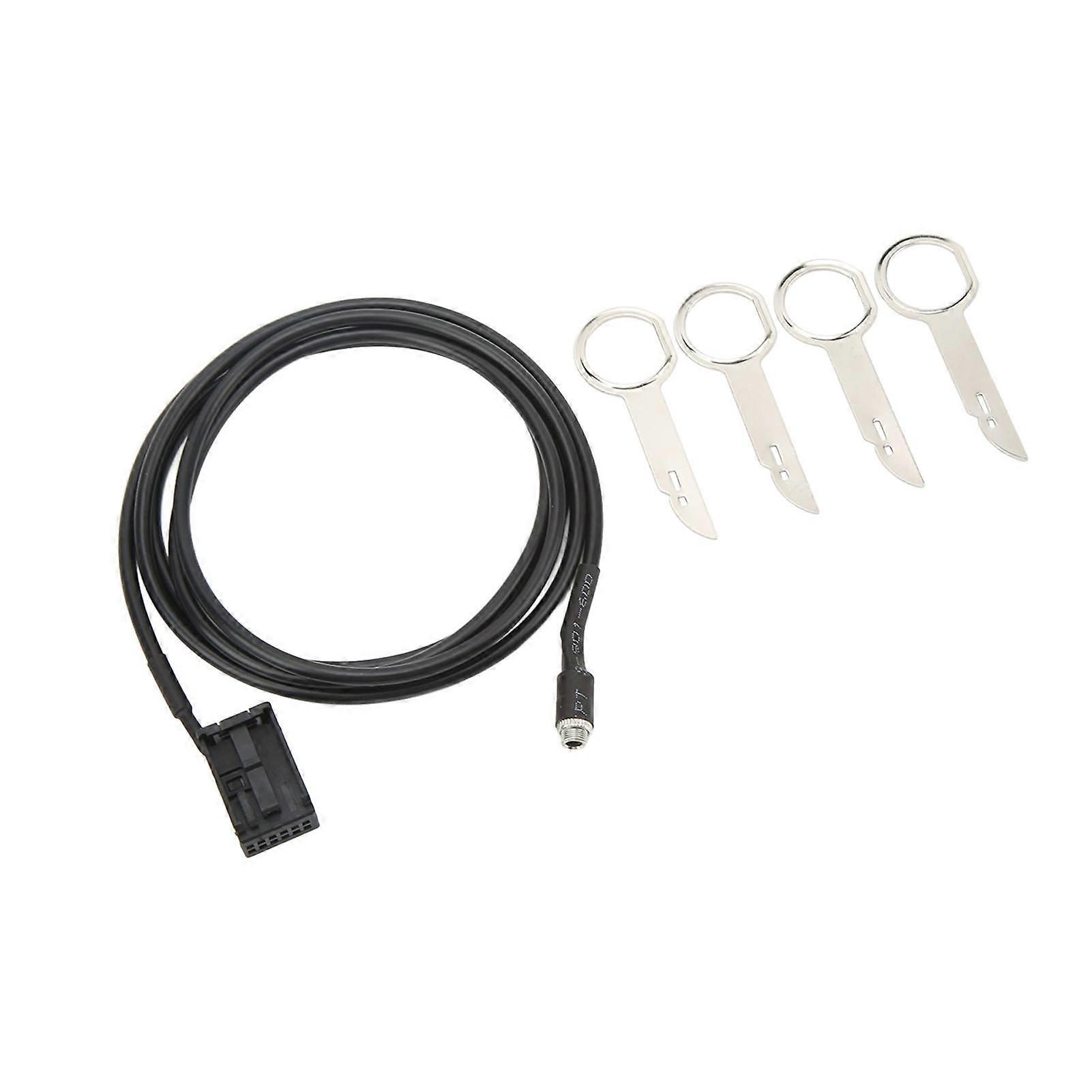 Car Audio Cable Adapter 6000CD Auxiliary Input Cable for Ford Fiesta 2006 to 2008 High Compatibility Durable Design Easy Installation 1 Pai