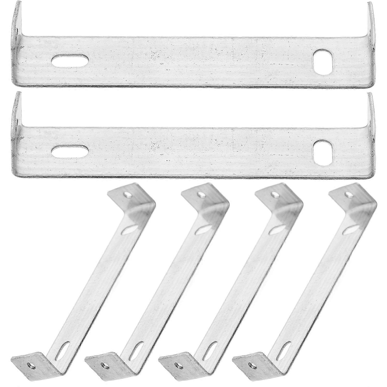 Outdoor Light Bracket Wall Light Base Mounting Bracket for Chandelier and Outdoor Lighting Silver 9.50X2.00X1.50cm Light Mounting 6Pcs