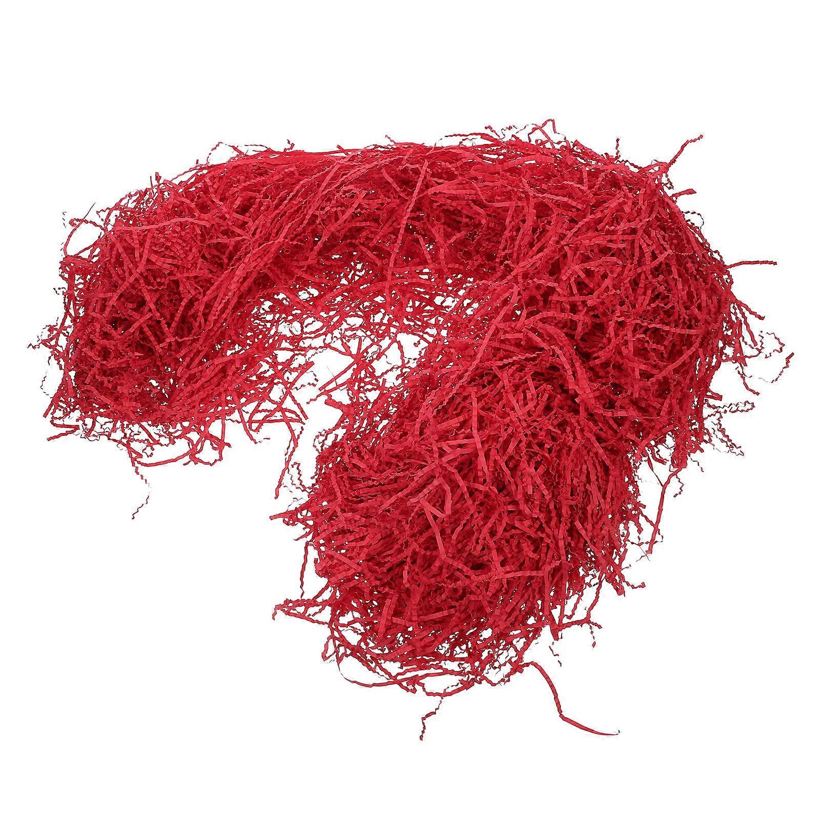 Valentines Day Crinkle Paper Shred present Boxes Red 47.00X0.30X0.10cm present Box Filler 1 Pack