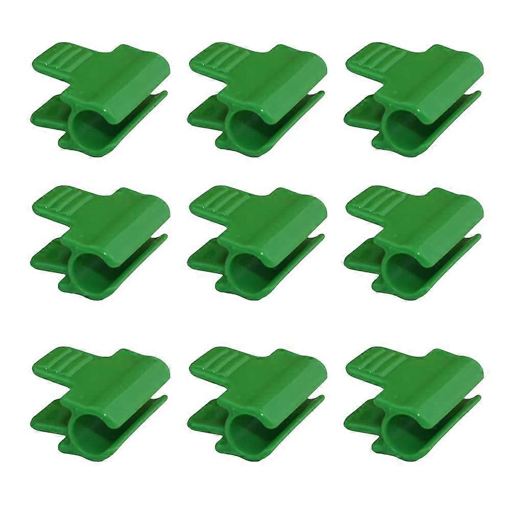 Plastic Greenhouse Clips Pack of 50, 16 mm Garden Support Frame Clamps for Row Cover Netting, Tunnel Hoops