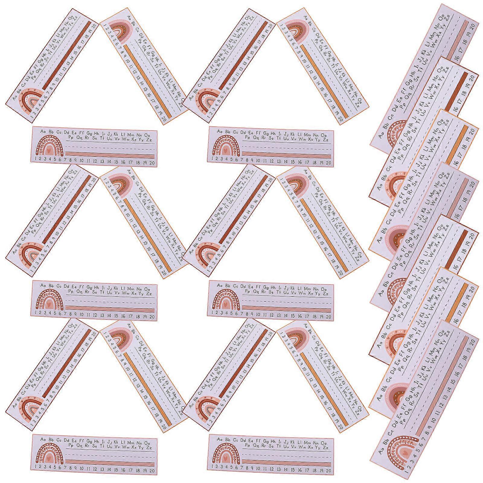 Name Plates for Classroom Desks Multi-Colored 28.00x8.00x0.10cm Simple Design Desk Name Plaque 60 Sheets