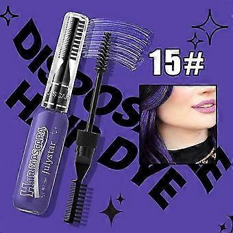 Einweg-Doppelhaarfärbemittel, Farb-Highlight-Farbstoff, Mehrzweck-Wimpern- und Augenbrauen-Haarfärbemittel, Cos Party Bühnen-Make-up-Farbkamm