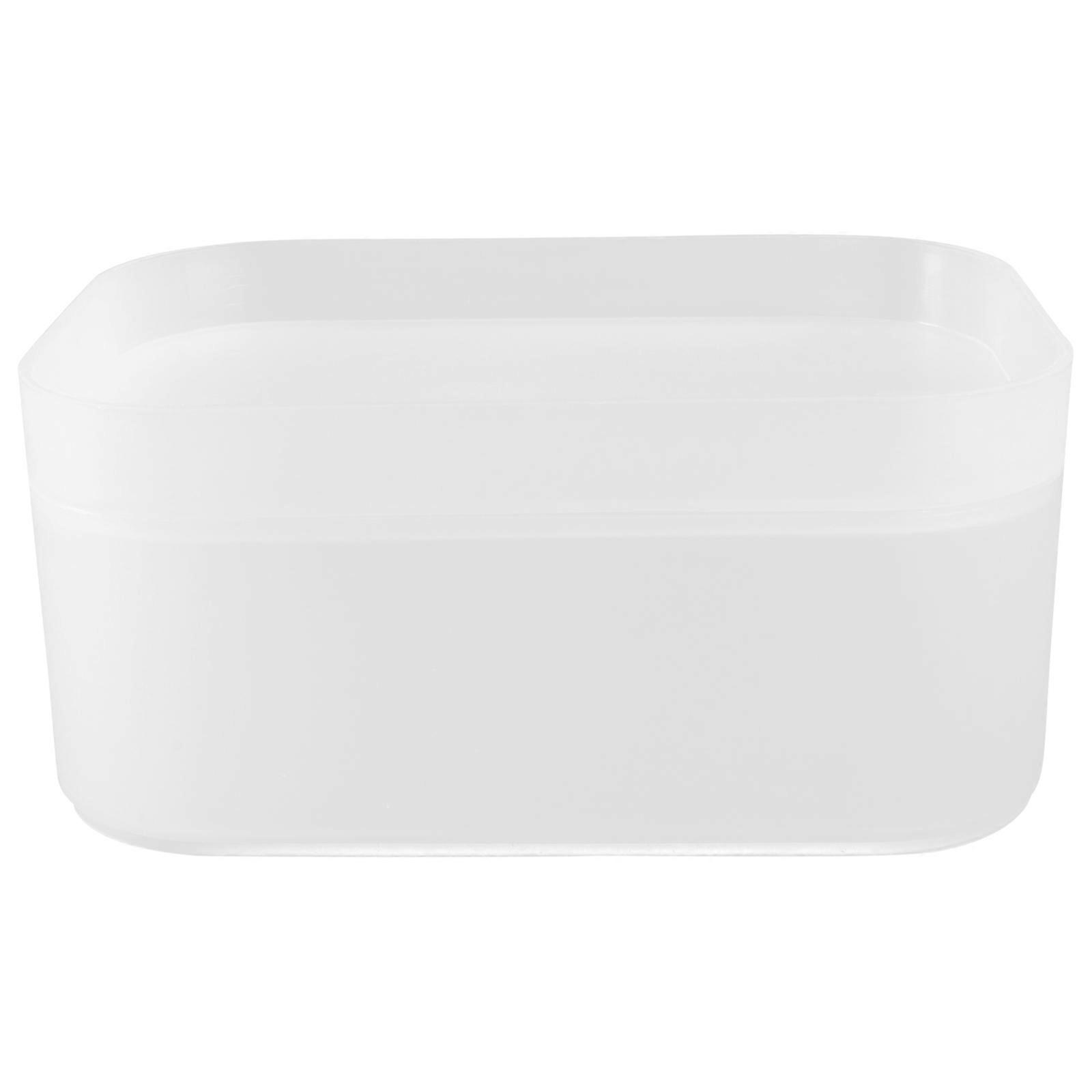 Makeup Container 1Pcs White PP Space-Saving Cosmetic Organizer Box for Storage Use