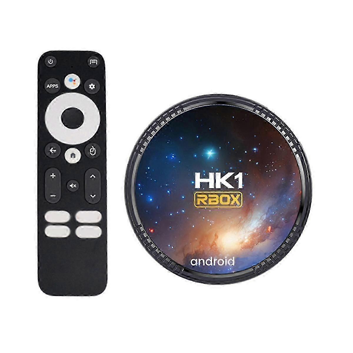 W2T Android TV Box S905W2 ARM A35, Dual WiFi+BT, AV1, Sprachfernbedienung - Schwarz