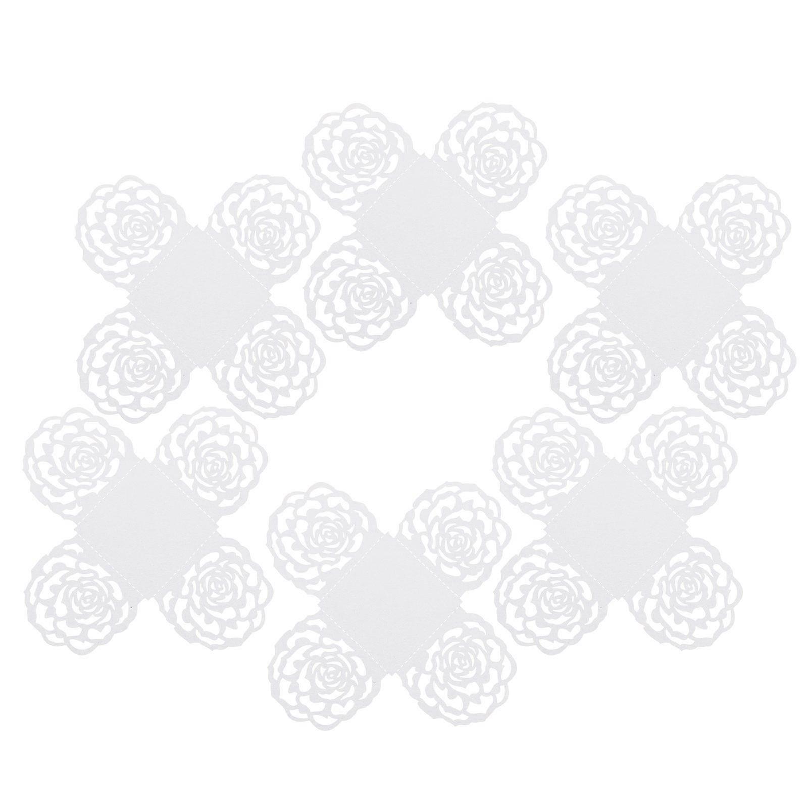 50pcs Paper Chocolate Packing Trays Hollow Out Chocolate Muffin Wrappers