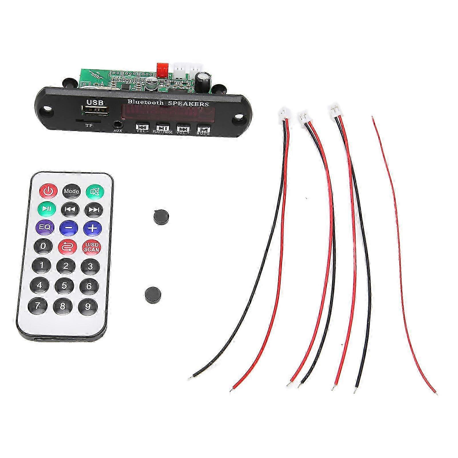 Multifunctional Bluetooth Car MP3 Decoder Board with LCD Display and Remote Control