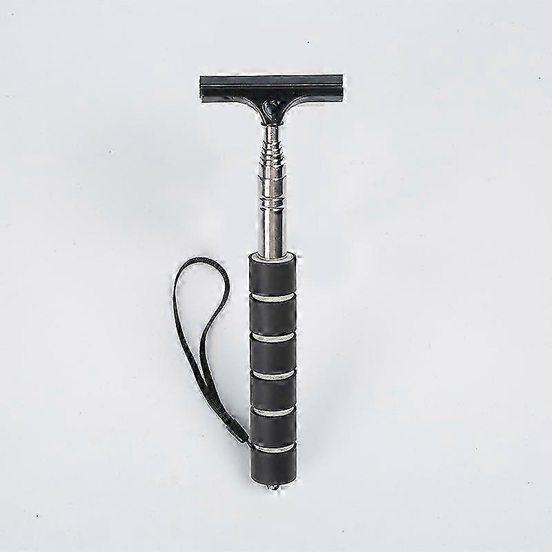 Car Rearview Mirror Wiper Stainless Steel Telescopic Retractable Cleaning Brush Head