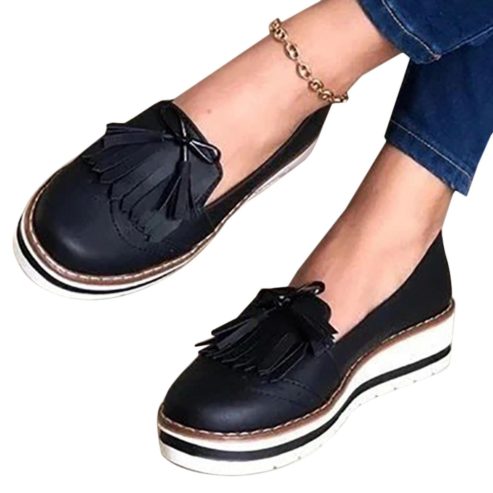 Kvinner Dusker Flat Pumps Plattform Loafers Sko