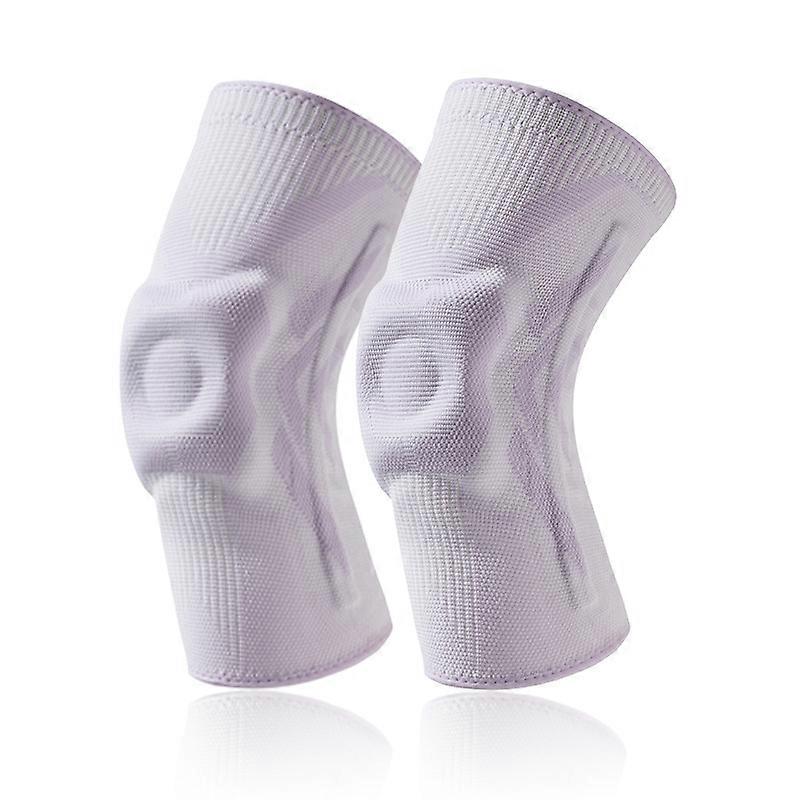 1ペアスポーツ膝ブレースメニスカス傷害シリコーン膝関節保護カバー
