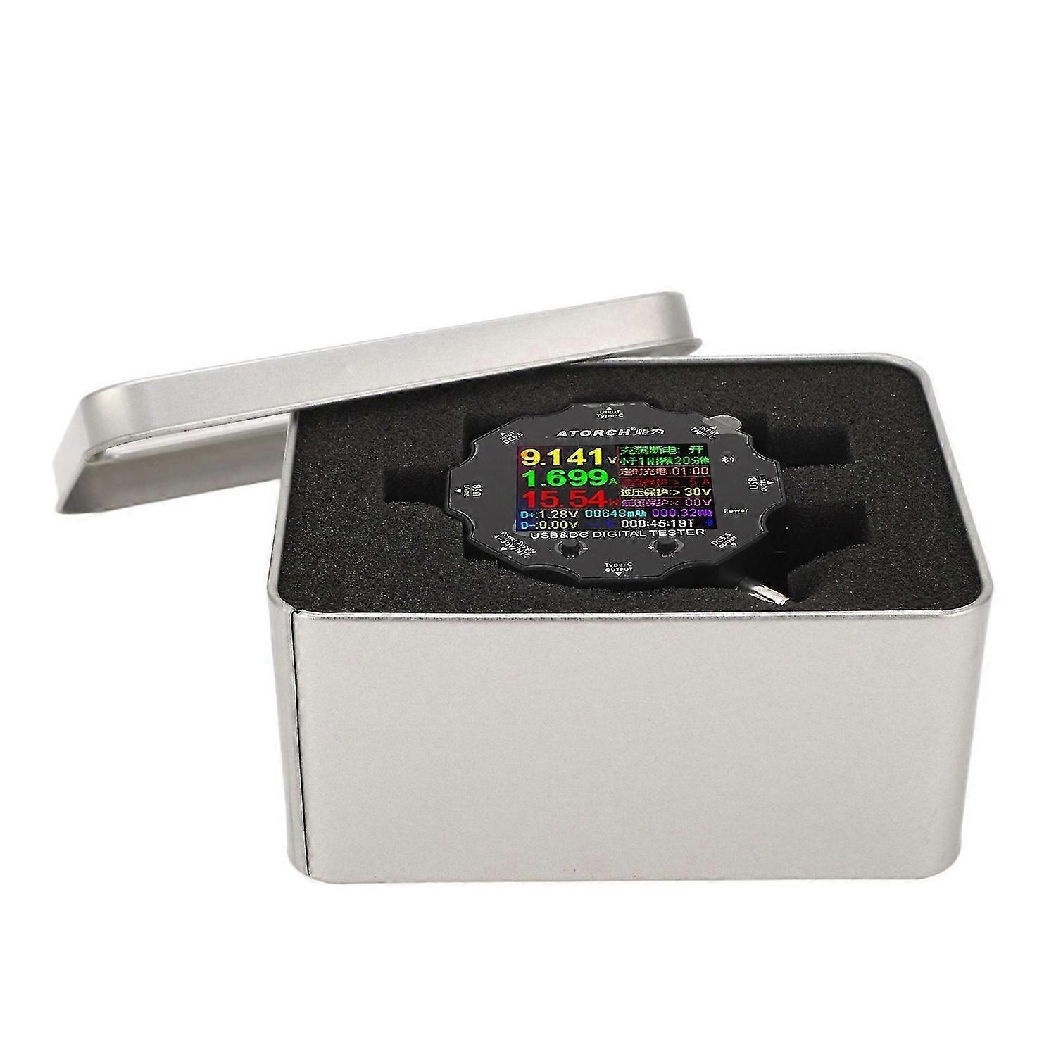 USB Tester 65W Bluetooth Digital Voltage Current Power Resistance Capacity USB Power Meter 3.632V